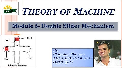 Theory of Machine | Module- 05 | Double slider Mechanism | TOM for GATE & ESE | Target IES