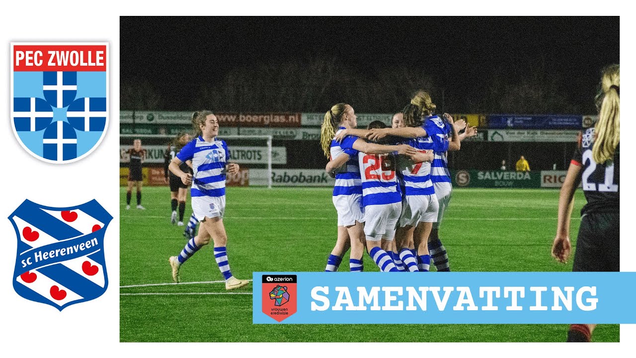 Samenvatting PEC Zwolle Vrouwen sc Heerenveen Vrouwen Vrouwen Eredivisie YouTube Samenvatting PEC Zwolle Vrouwen sc Heerenveen Vrouwen Vrouwen Eredivisie YouTube