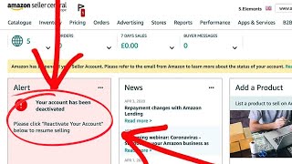 ✅ Amazon Account Deactivated | How To Restore Your Suspended Account