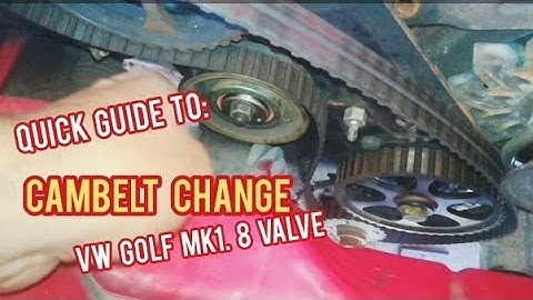 Golf Mk1:Quick Guide to Changing  Cambelt.  #golfmk1 #vwfox #golfmk2 #golfmk3 #timingbelt