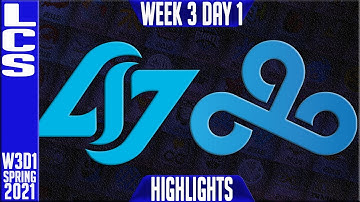 CLG vs C9 Highlights | LCS Spring 2021 W3D1 | Counter Logic Gaming vs Cloud9