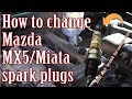 How to change mazda mx5miata stuborn spark plugs