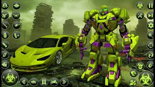 자동차 및 제트기 변신 로봇 전투 게임 | 비행 경찰 로봇 게임 2020 - 안드로이드 게임플레이 7부 screenshot 3
