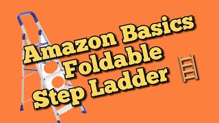 Amazon Basics Foldable Aluminium 5 Step Ladder 🪜