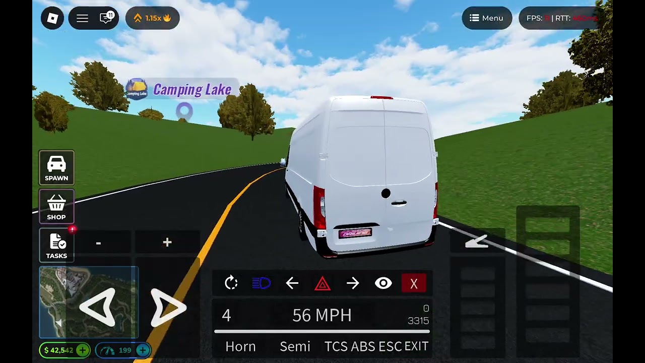 Playing Roblox Realistic Car Driving (no one knows that i am Aaron) 