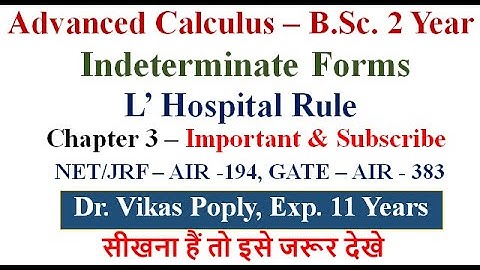 Indeterminate Form - L