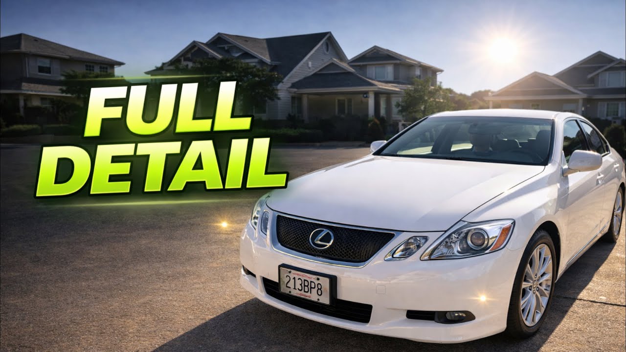 Satisfying FULL MOBILE DETAIL on a White Lexus GS400