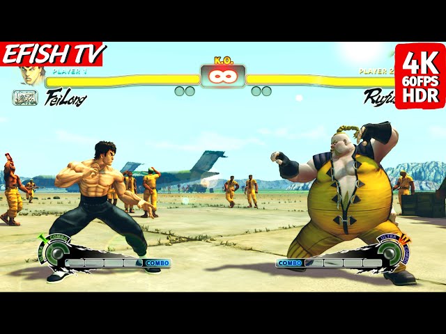 Final Fight X Street Fighter (4 Players) Co-op Gameplay -  Ken/Ryu/Chun-Li/Fei Long [1080p 60fps] 