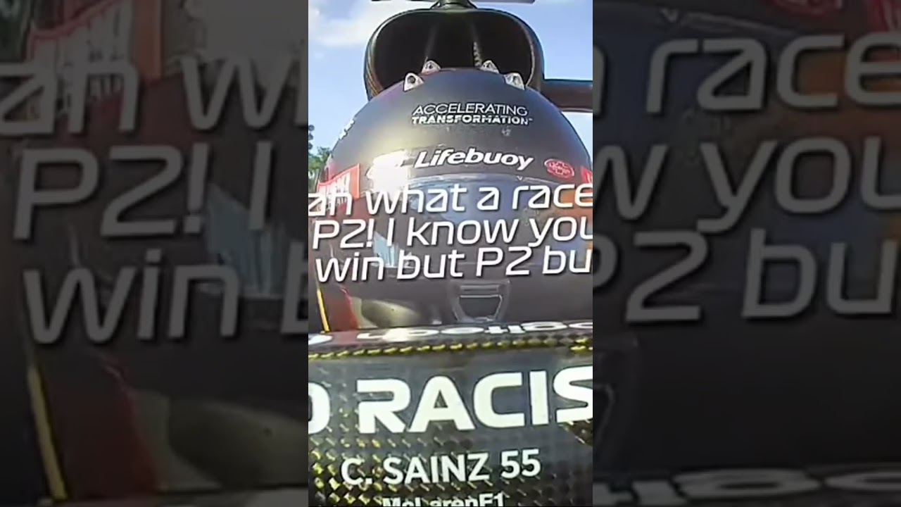 Carlos Sainz reaction after his excellent performance at (italian gp-2020)|