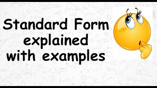 GCSE Maths Standard Form Explained with Examples