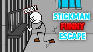 FUNNY STICKMAN With Oggy And JAck