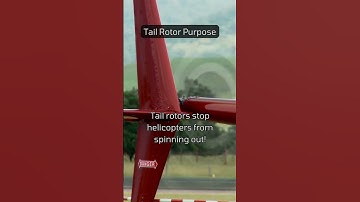 Tail rotors stop helicopters from spinning out!