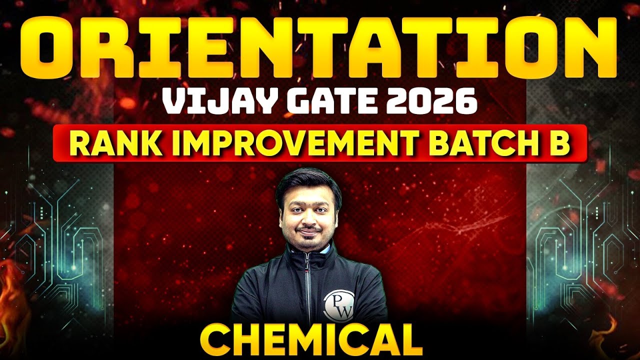 GATE 2026 Preparation | Chemical Engineering | Vijay Rank Improvement ...