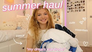 HUGE SUMMER TRY-ON CLOTHING HAUL: my dream wardrobe 2023! *Hollister dresses, tops, skirts, bikinis*