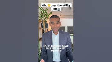 Who🤔pays the utility bill?🏢#shorts #realestate #realestateinvesting #investing