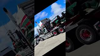 Monster heavy haul! Custom Kenworth W900 pulling extreme crane weight. 🚛🐶🏡🔥🤯🤩