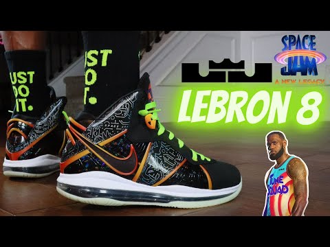 EARLY-LOOK!!-LEBRON-8-SPACE-JAM-A-NEW-LEGACY-REVIEW-&-ON-FEET-W/-LACE-SWAPS!!