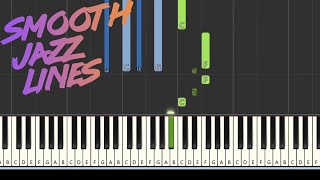 Learn smooth jazz lines C minor pentatonic (Easy) [Synthesia] (Piano tutorial) screenshot 4