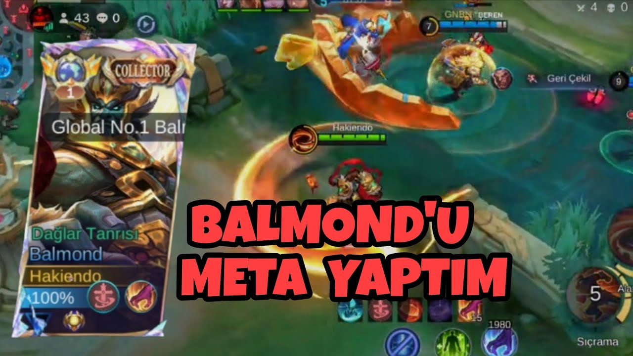 Global 1 Balmond Hakiendo - Balmond'u meta yaptım! | Mobile Legends 
