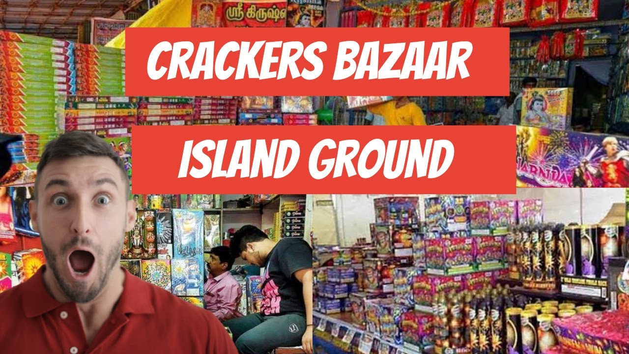 💥CRACKERS BAZAAR🔥💥in Island Ground Theevu thidal💢 From 100Rs😱 vlog trending diwali crackers