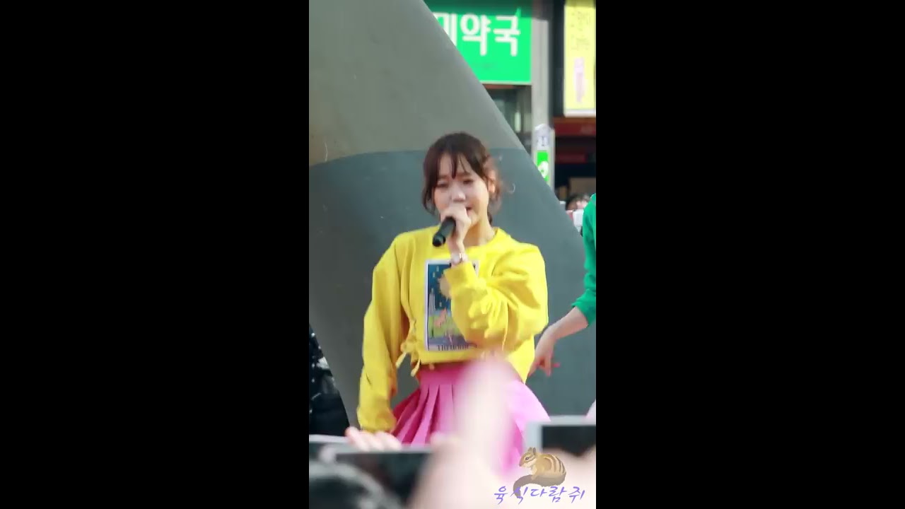 160326 프로듀스101 대구동성로 게릴라콘서트 7 go up 최유정 얌얌 직캠