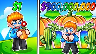 ZBUDOWAŁEM OGRÓD ZA 100,000$ w Roblox! 🌱🌼🧺🌿 screenshot 4