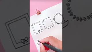 Frame Doodles for your planner | easy bullet journal frame ideas #shorts #youtubeshorts