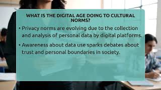 What Is The Digital Age Doing To Cultural Norms? - The Sociology Workshop