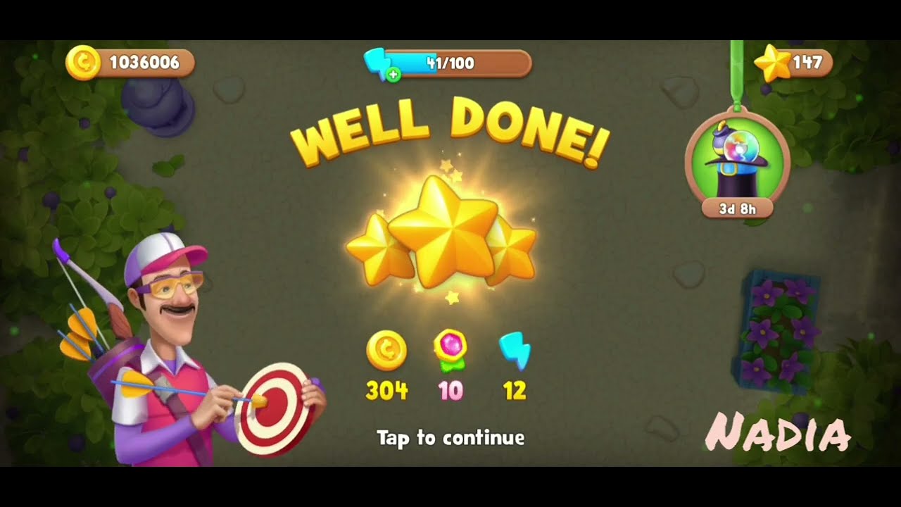 Gardenscapes Level 12530🥀. One shot