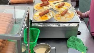 【グルメ】食べ物フェスティバル！　ホットドッグクレープ