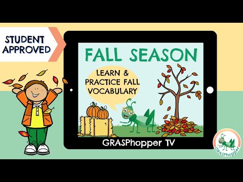 Fall Vocabulary for Kids