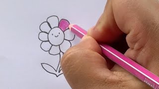 Drawing a Cute Kawaii Flower in 'Lila's World' game. Download Now! screenshot 2
