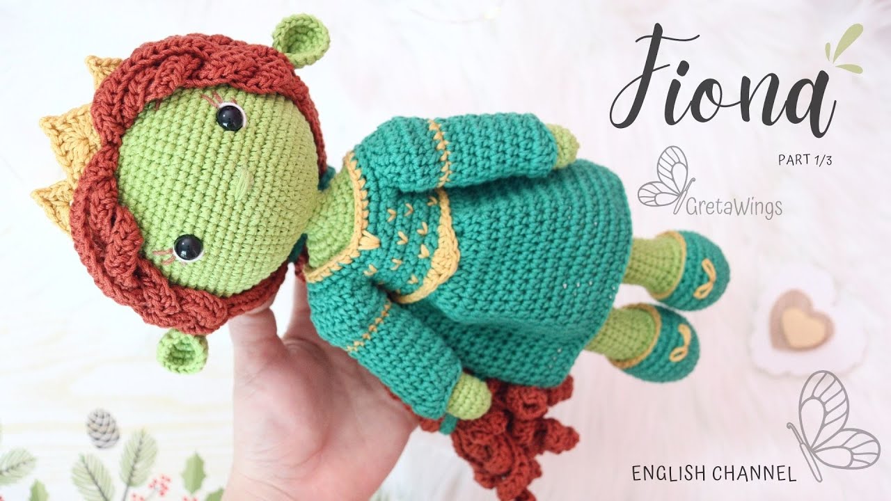 Princess Fiona Ogre Amigurumi Tutorial | Princess Series Part 1/3 Sub 🇺🇸🇪🇸/ GretaWings in English