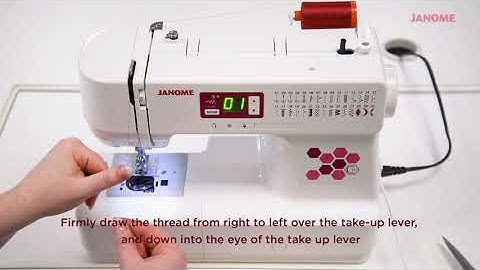 How to Thread your Janome C30 Computerized 30Stitch Sewing Machine