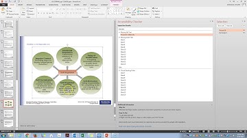 Running Accessibility Checker PowerPoint 2016