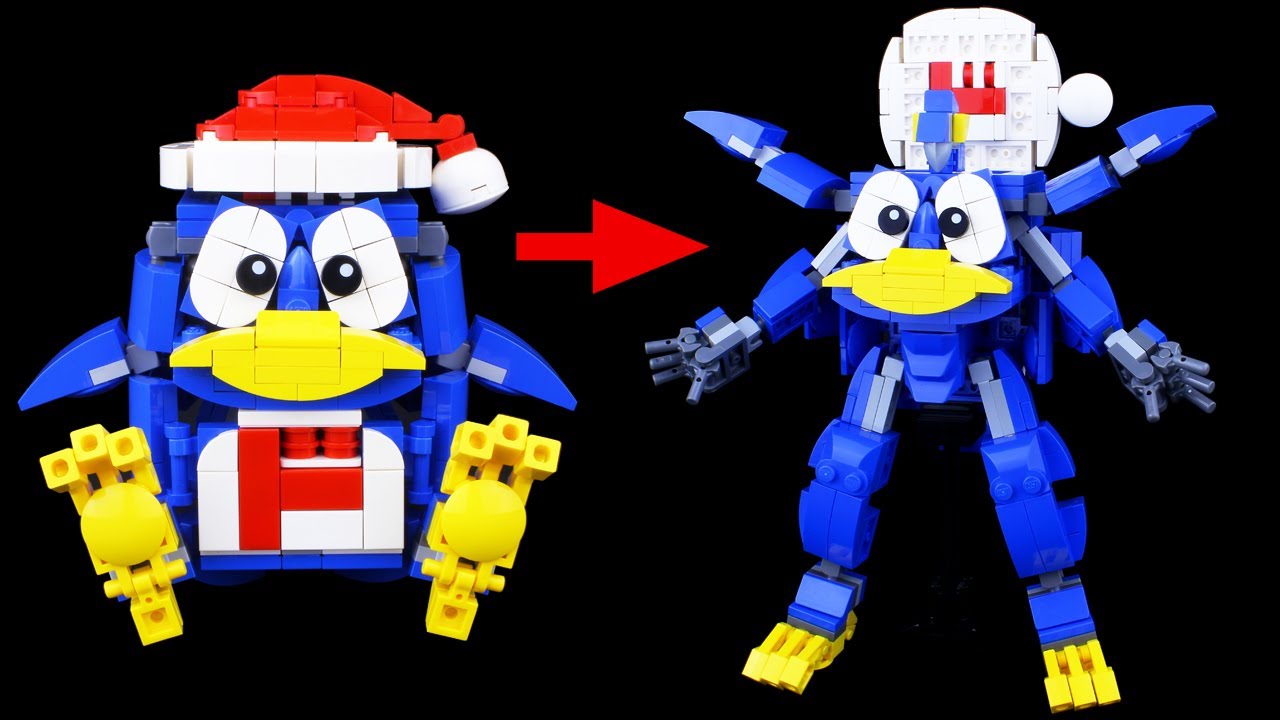 レゴで驚安の殿堂「ドン・キホーテ」ドンペンくんの変形ロボ作ってみた