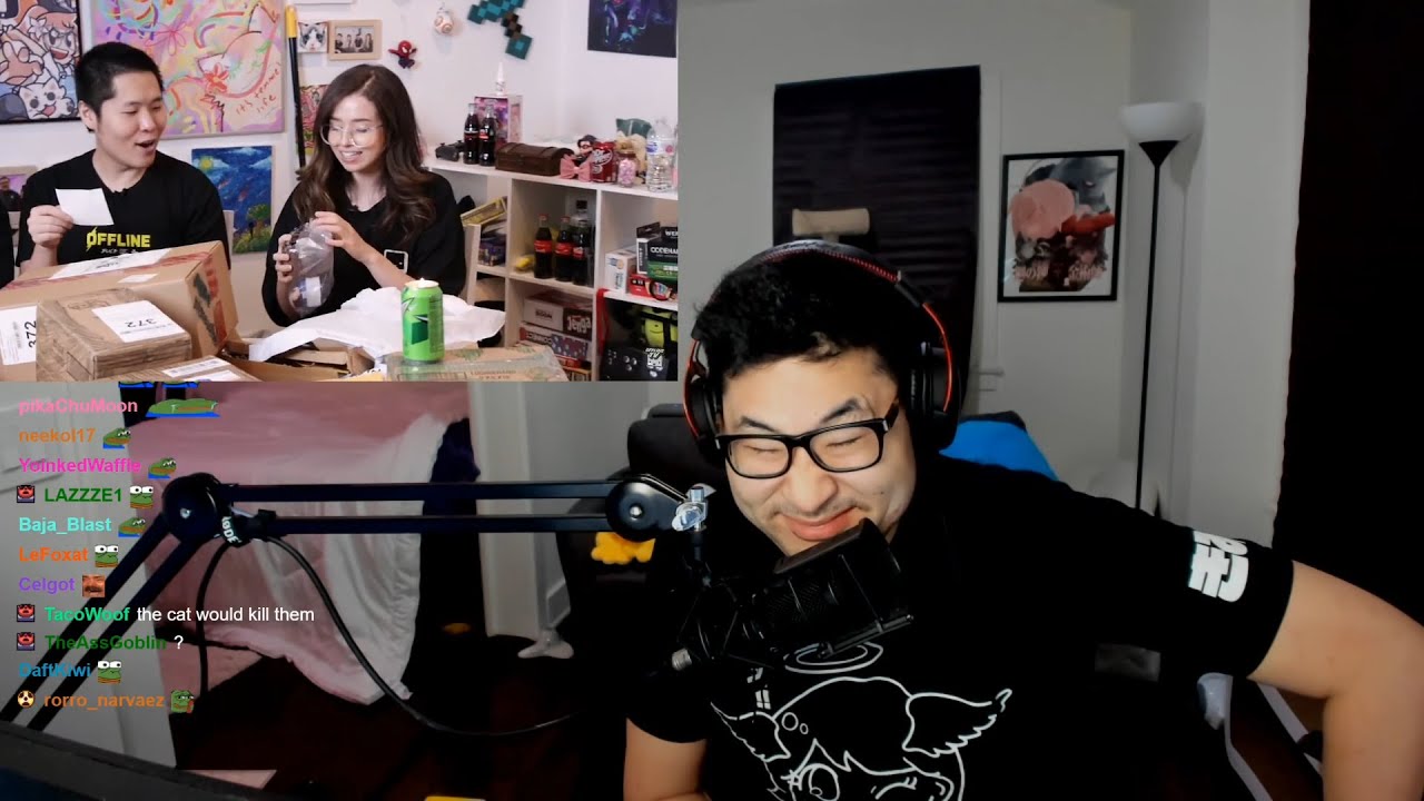 PeterParktv Reacts to POKIMANE'S NEW BOYFRIEND?? - OFFLINETV UNBOXING