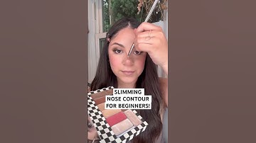 Slimming Nose Contour Technique For Beginners! ✨ | #makeup #makeuptutorial #makeupforbeginners