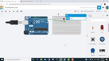 FENTEK KOLEJİ FEN LİSESİ TİNKERCAD İLE ARDUINO-LED YAKMA