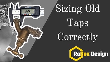 How to size old garden tap hose fittings