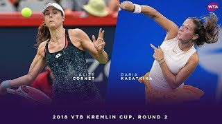 Alizé Cornet vs. Daria Kasatkina | 2018 VTB Kremlin Cup Round Two | WTA Highlights