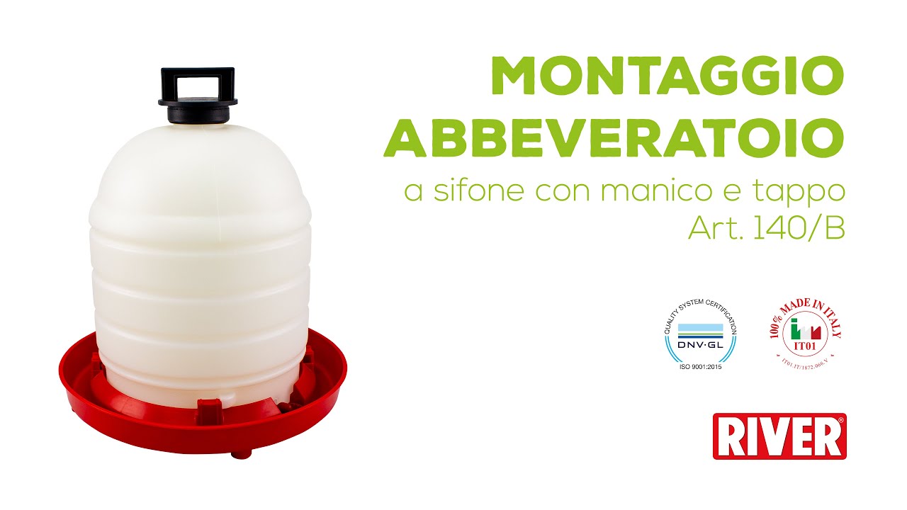 Novital abbeveratoio 5 lt sifone per pulcini/galline