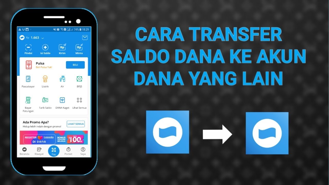 CARA TRANSFER SALDO DANA KE AKUN DANA YANG LAIN | GAMPANG BANGET