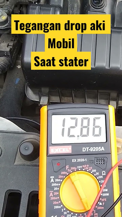 TEGANGAN DROP AKI MOBIL SAAT STARTER