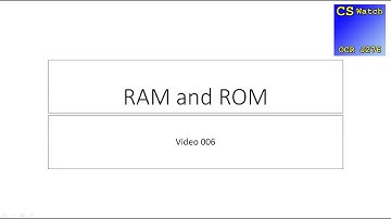 [CSWatch J276] 006 RAM and ROM