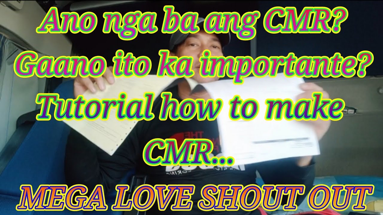 Tutorial how to make CMR.