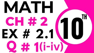 Exercise 2.1 Chapter 2 | 10th Class Math | Question 1 | Class 10 Maths