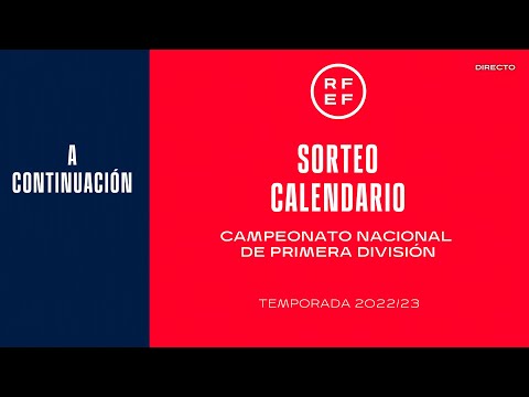 Sorteo calendario segunda división