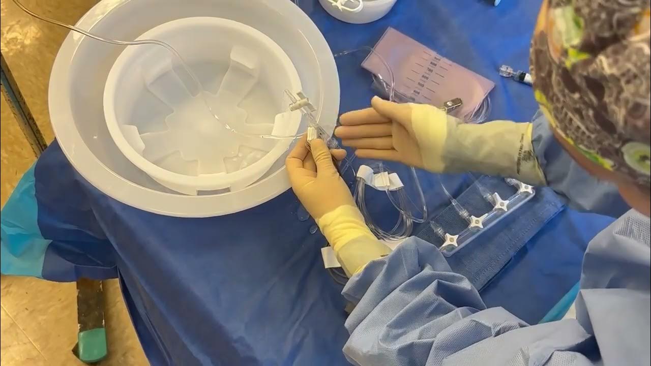 Flushing/Clearing 4Port Manifold (Cath Lab) In a Classroom Setting