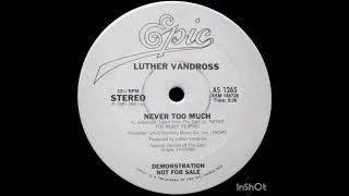 Luther Vandross - Never Too Much (12'') - YouTube